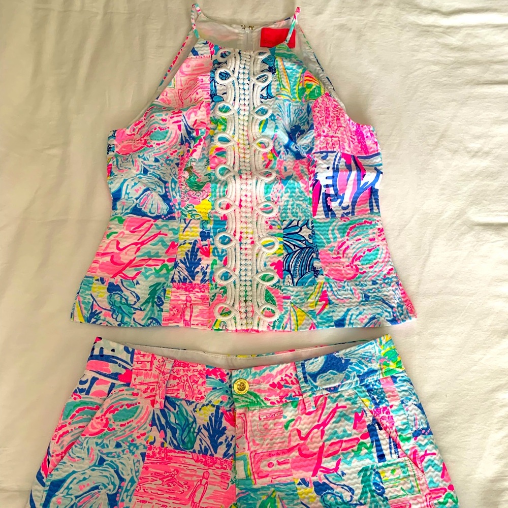 Lily Pulitzer Tank and Matching Shorts